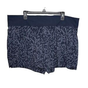 Athleta Trekkie North Printed‎ Short Blue Size 20 NEW